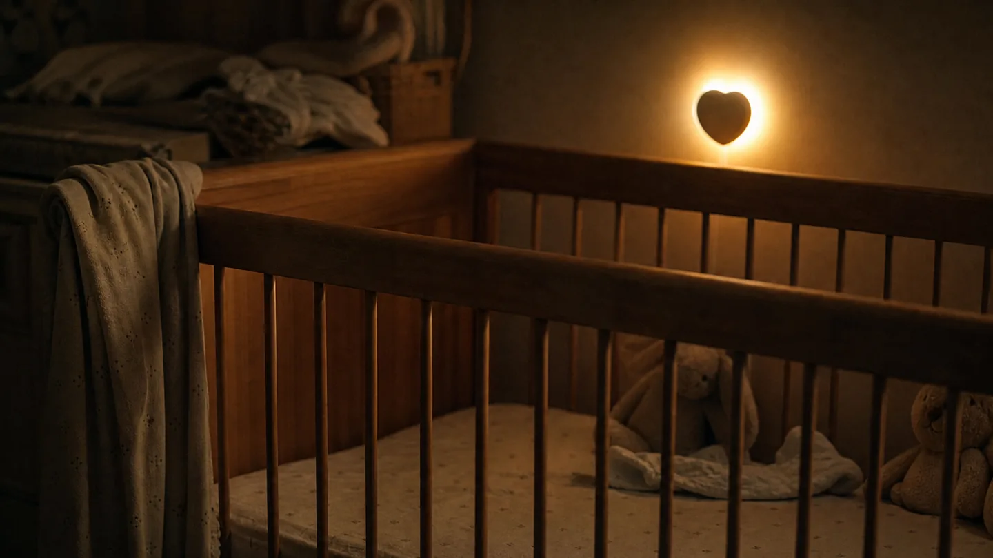 cot rail, night light