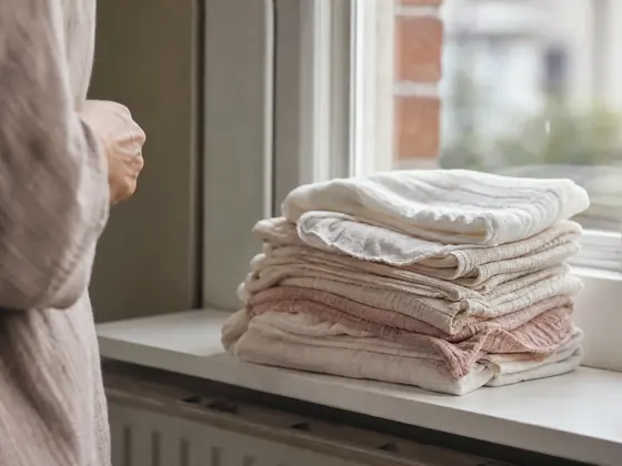 muslin over a shoulder, morning window