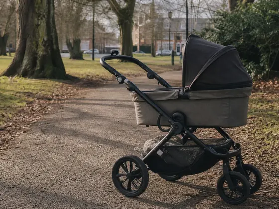pram in daylight