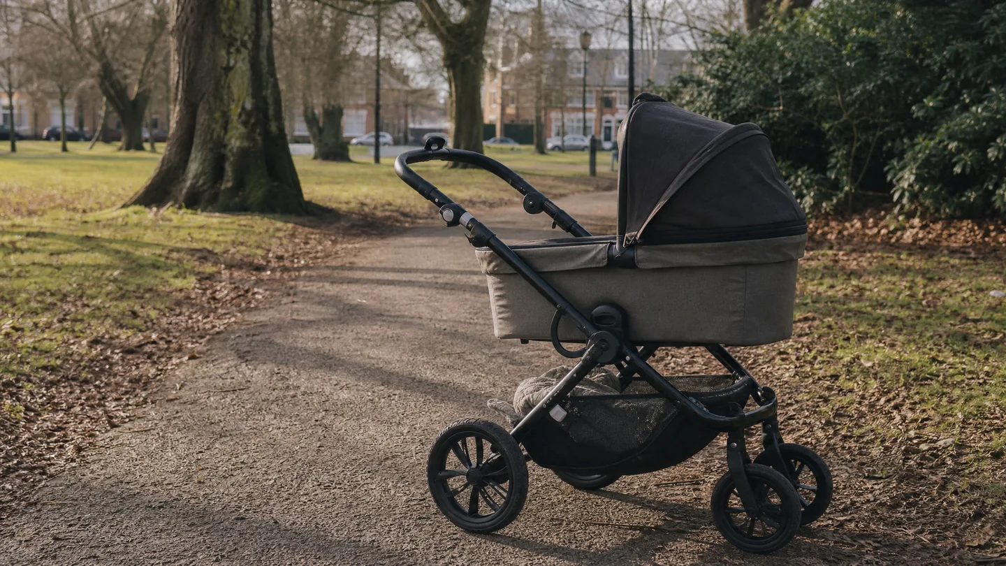 pram in daylight
